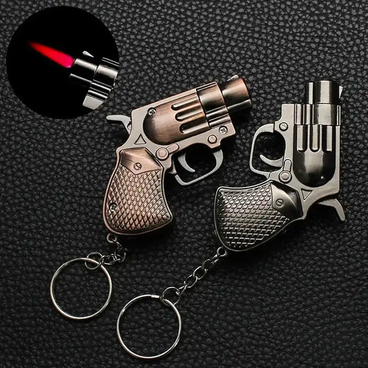 keychain style lighter in gun shaped lighter