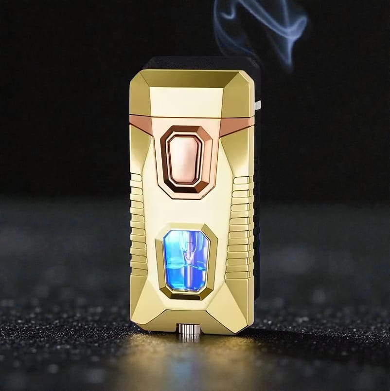 Double Jet Flame Lighter | Torch Lighter with LED Light