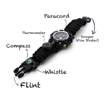 Tactical sports watch with rugged and durable construction