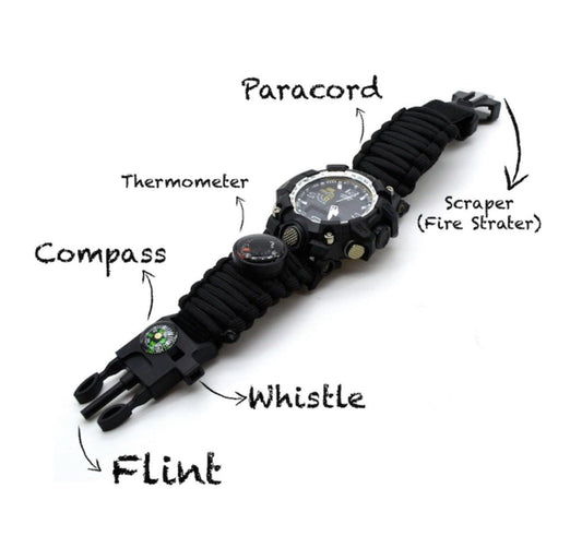 Tactical sports watch with rugged and durable construction
