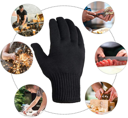 Cut-resistant safety gloves designed for industrial and mechanical work