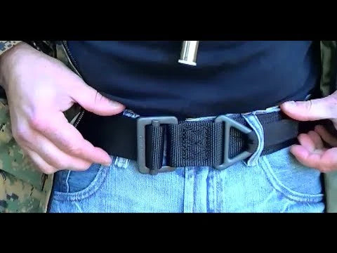 Black Hawk Tactical Military belt  on jeans