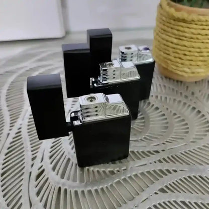 Classic Black Metal Lighter | Windproof Refillable Lighter