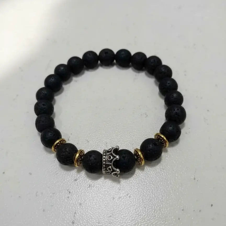 Black Beeets bracelets on the Table 