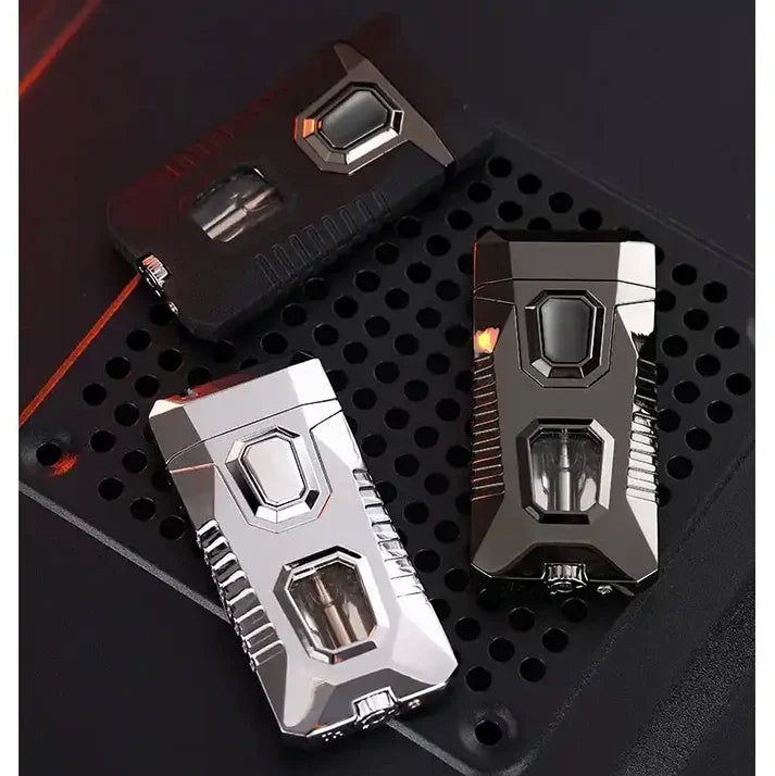 Double Jet Flame Lighter on the table