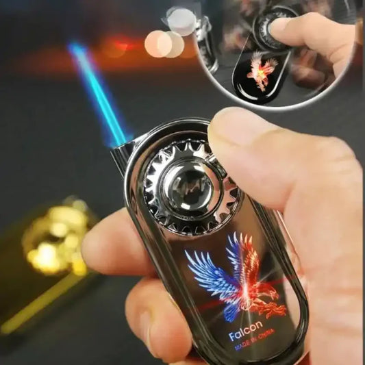 fidget spinner gas lighter metal gear rocker arm