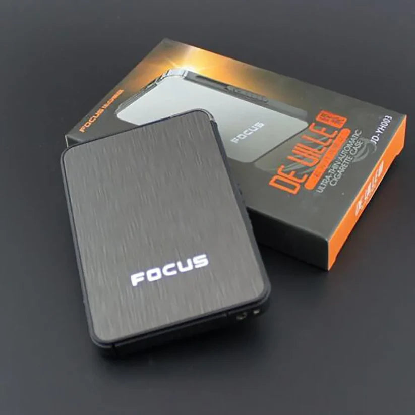 Focus Cigarette Case with bilt in lighter
