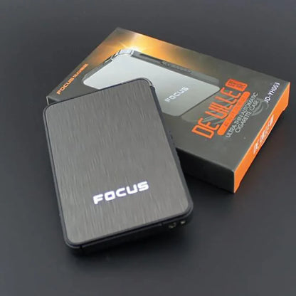 Focus Cigarette Case with bilt in lighter