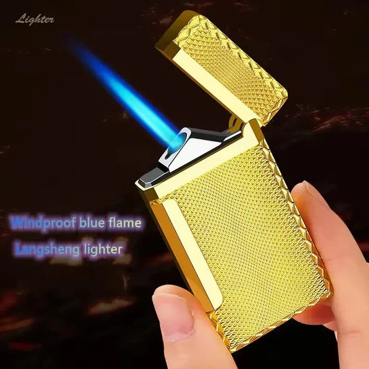 gold jet lighter blue flame