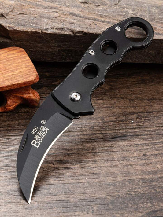 Tactical karambit folding knife with portable design