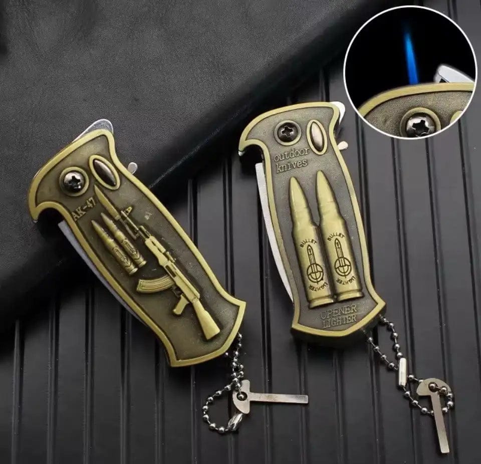 Multi Function Tool Having knife and lighter