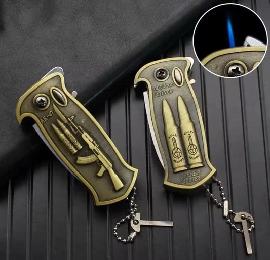 Multi Function Tool Having knife and lighter