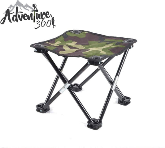 Compact folding stool designed for outdoor camping and hiking