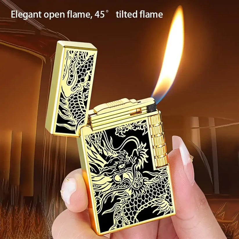 Side Wheel Dragon Metal Lighter
