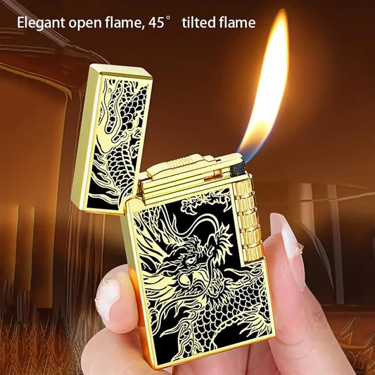 Side Wheel Dragon Metal Lighter