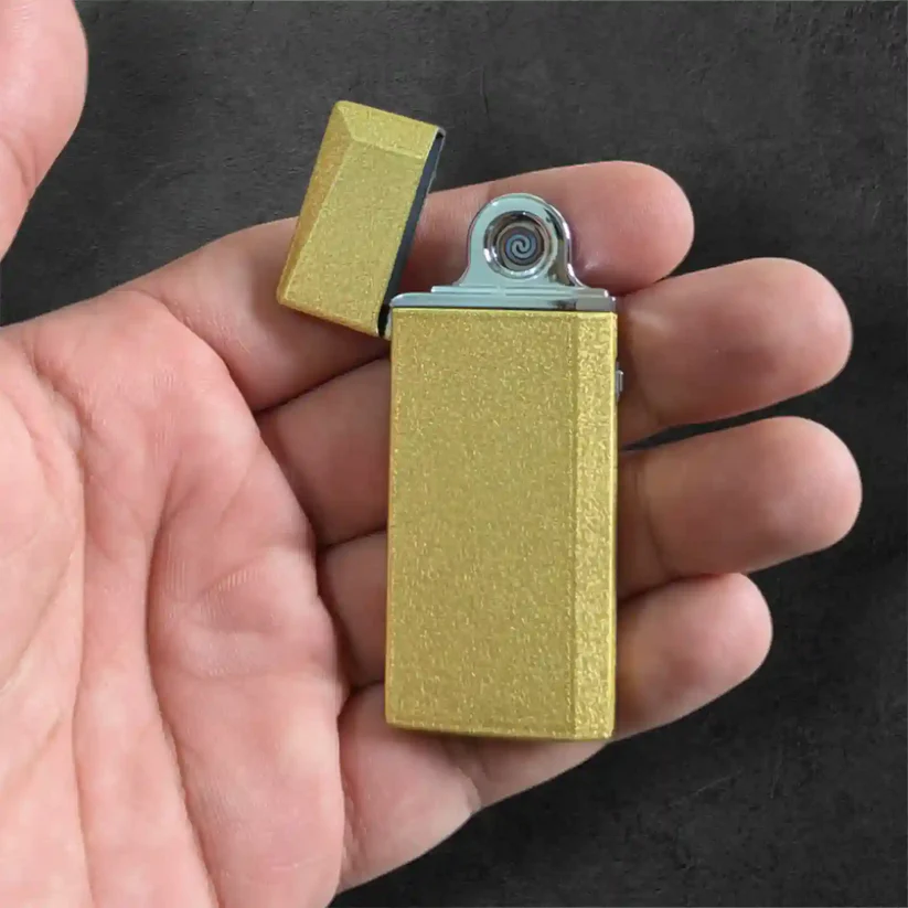 Slim Electric Lighter in Man Hand
