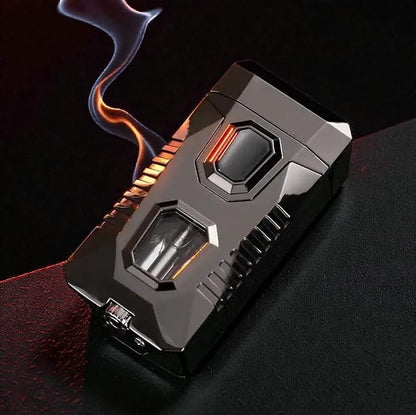 Double Jet Flame Lighter | Torch Lighter with LED Light