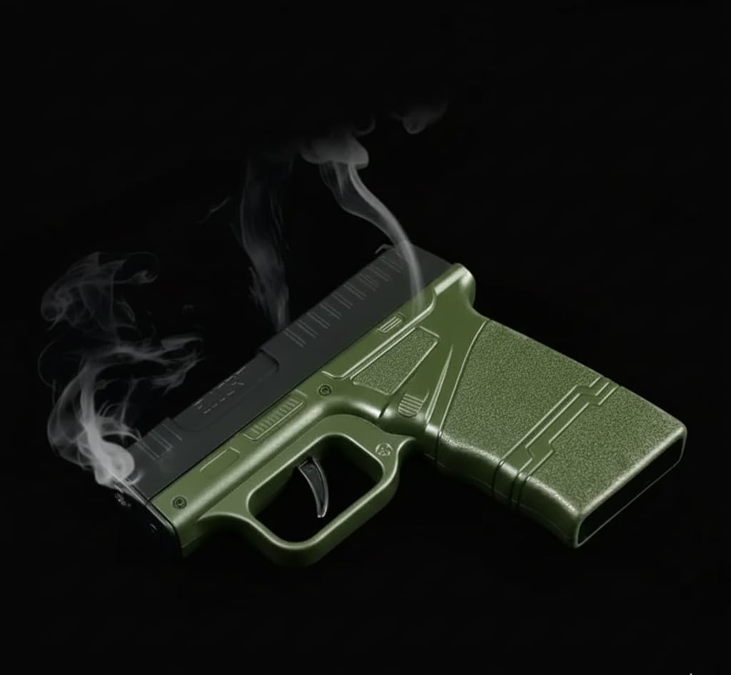 MG-702 Gun Lighter & Cigarette Case | Windproof Jet Flame