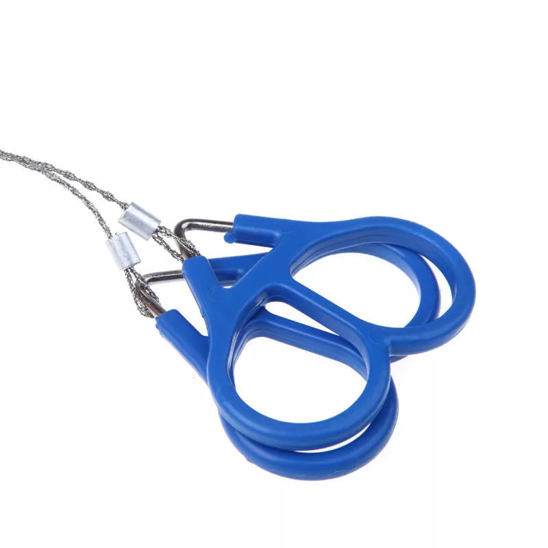 blue Wire Saw – Portable Stainless Steel Emergency Survival Tool