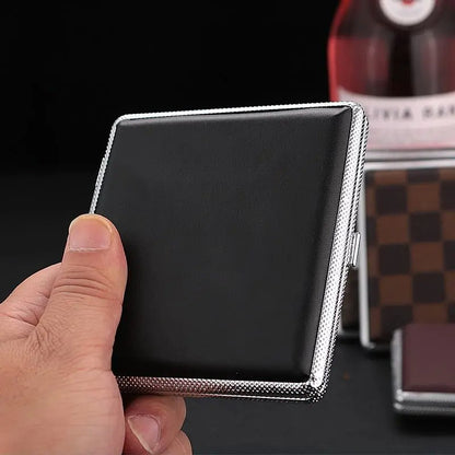 Slim Leather Cigarette Case for Men | Holds 20 Cigarettes
