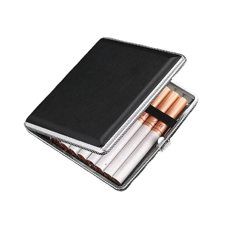 Slim Leather Cigarette Case for Men | Holds 20 Cigarettes