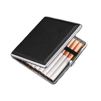 Slim Leather Cigarette Case for Men | Holds 20 Cigarettes